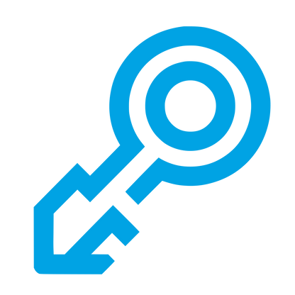 Key Silhouette Logo #00a3e4