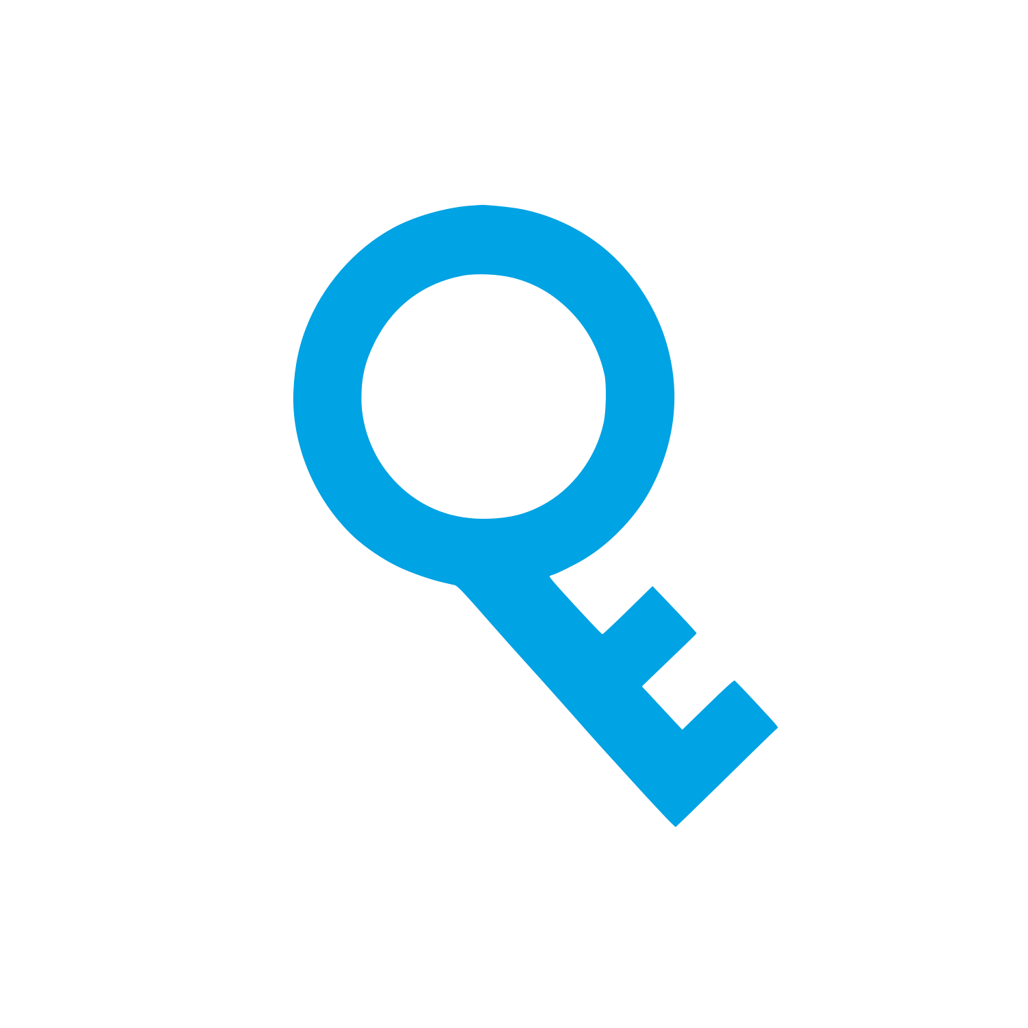 Simplified Key Logo #00a3e4