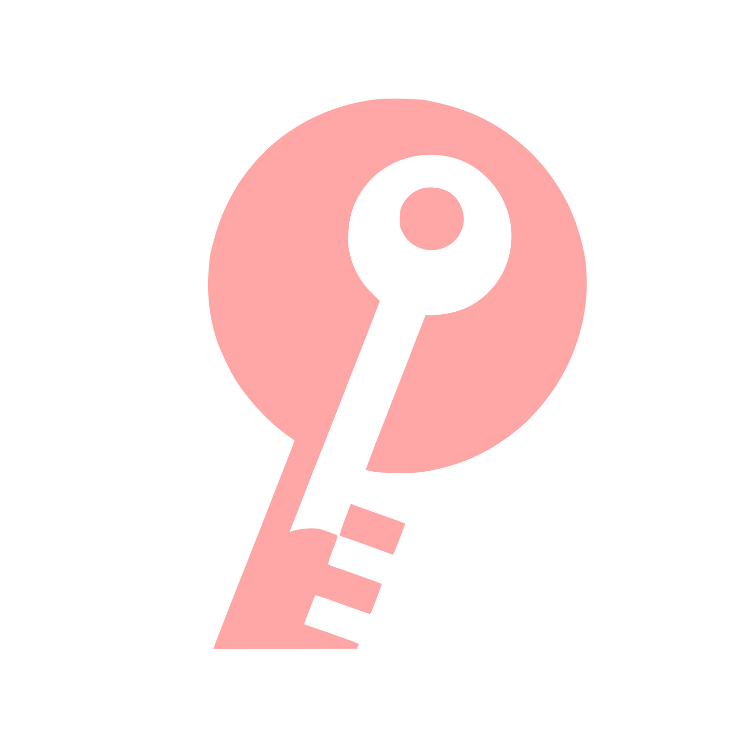 Key Silhouette Logo #ffa6a6