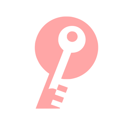 Key Silhouette Logo #ffa6a6