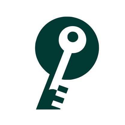 Key Silhouette Logo #003932