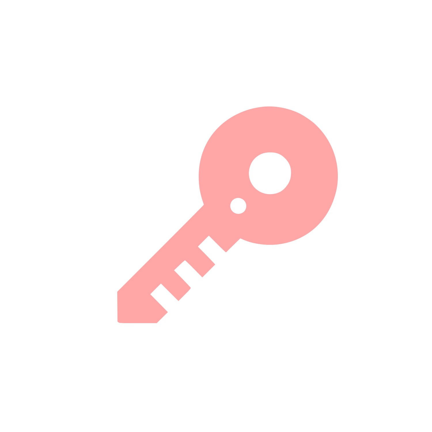 Key Silhouette Logo #ffa6a6