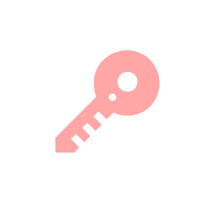 Key Silhouette Logo #ffa6a6