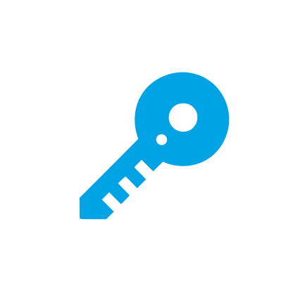 Key Silhouette Logo #00a3e4
