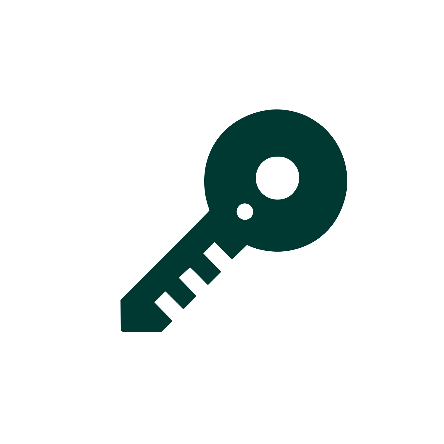 Key Silhouette Logo #003932