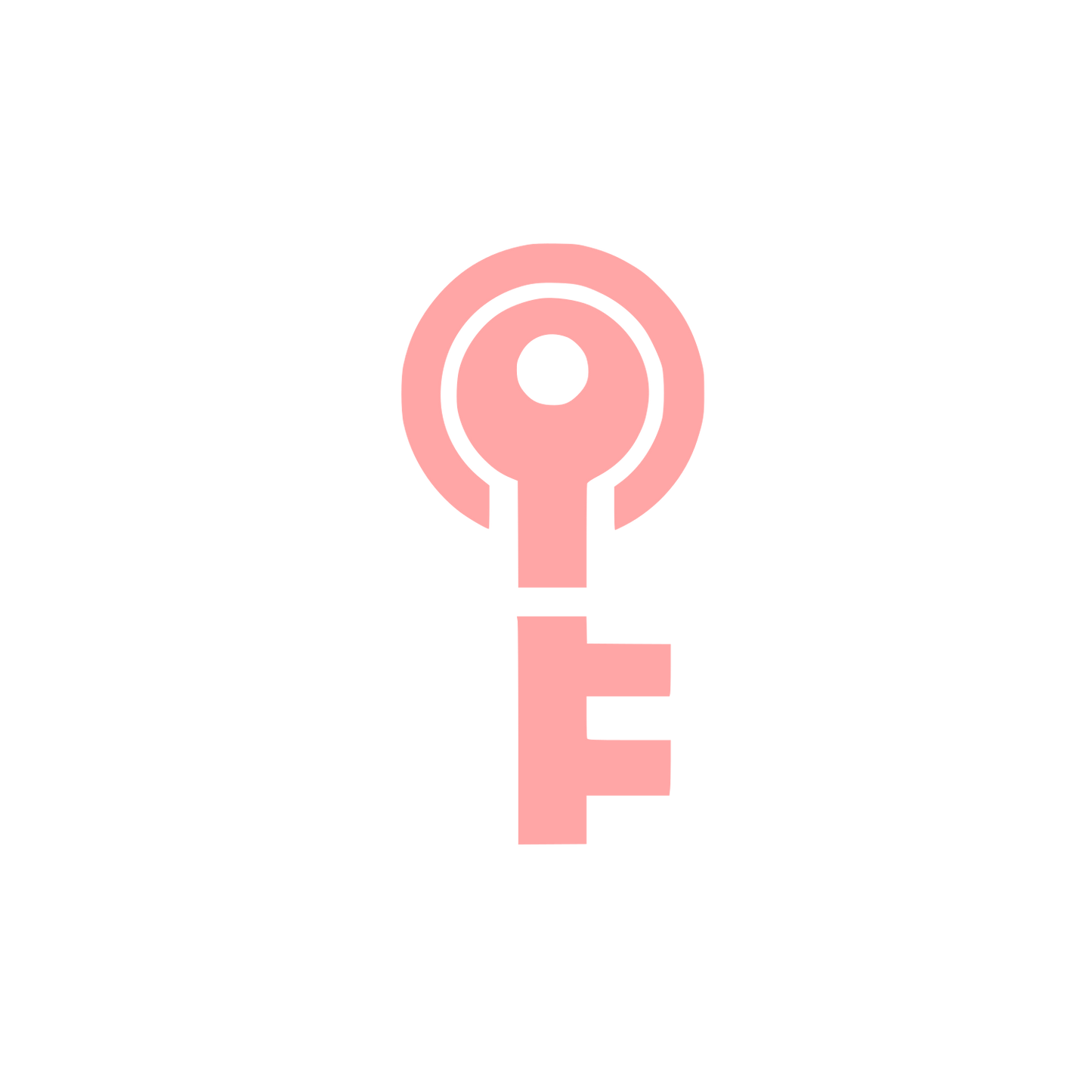 Key Silhouette Logo #ffa6a6