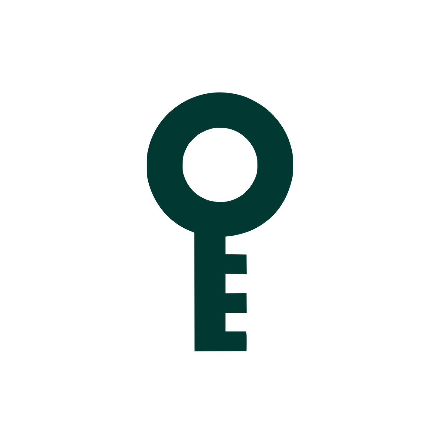 Minimalist Key Logo #003932