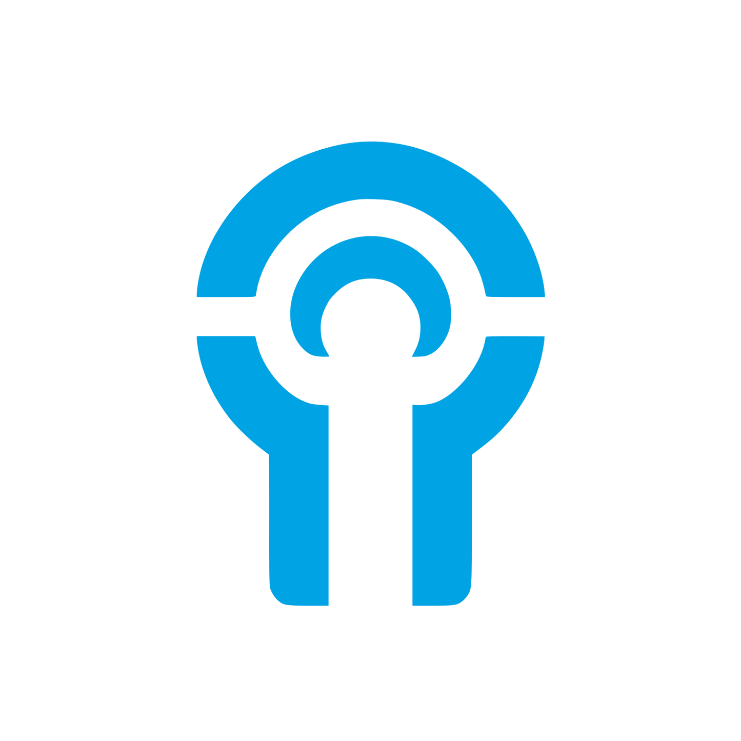 Keyhole Podcast Logo #00a3e4