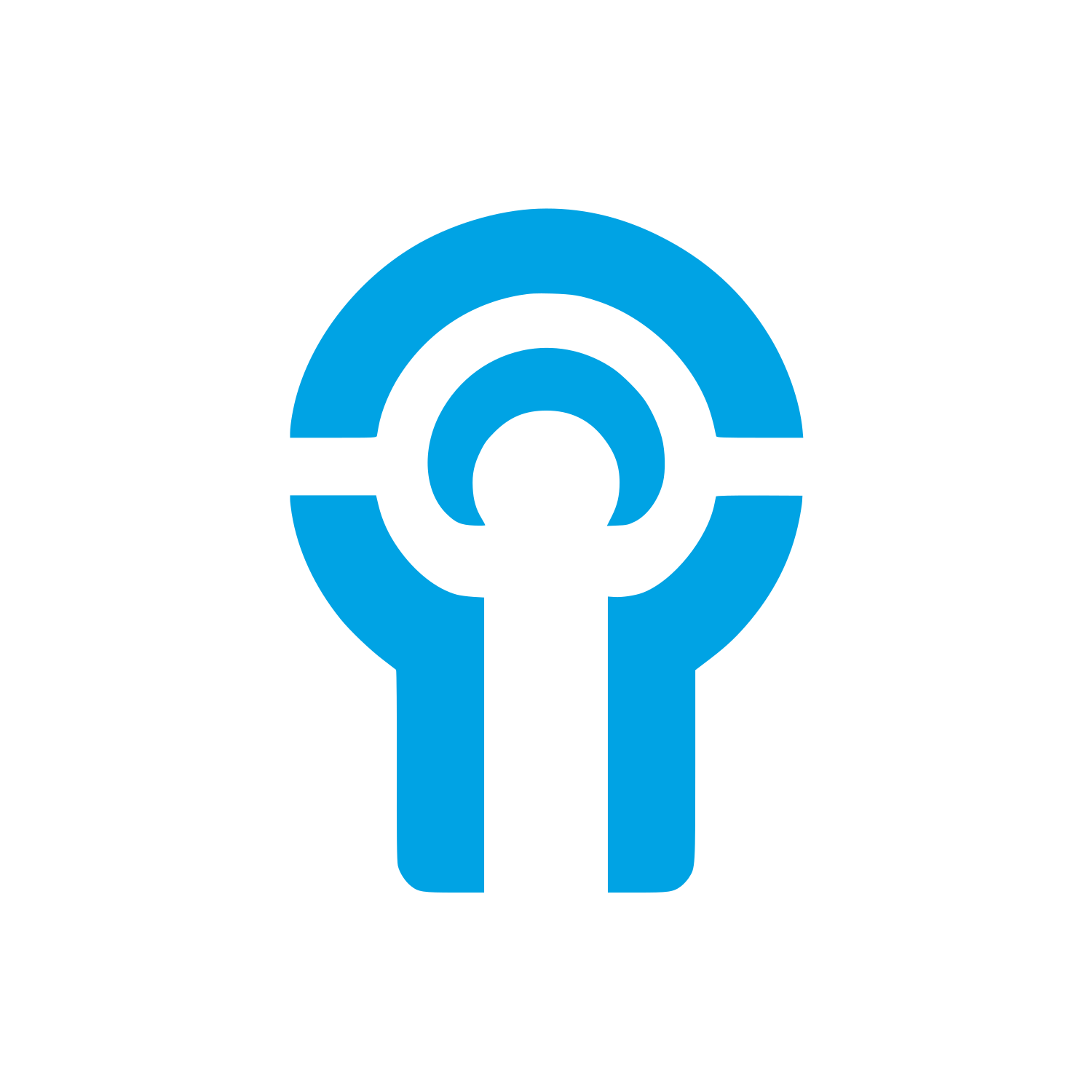 Keyhole Podcast Logo #00a3e4