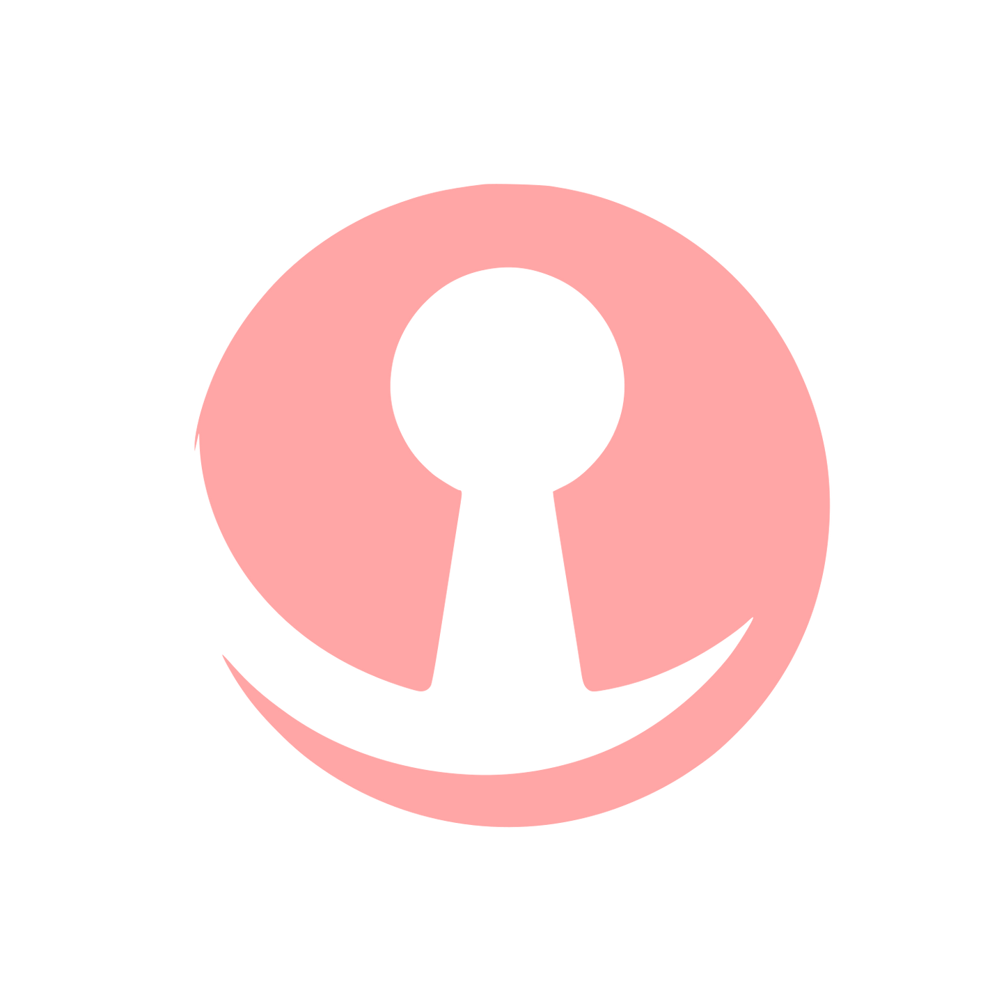 Open Keyhole Logo #ffa6a6