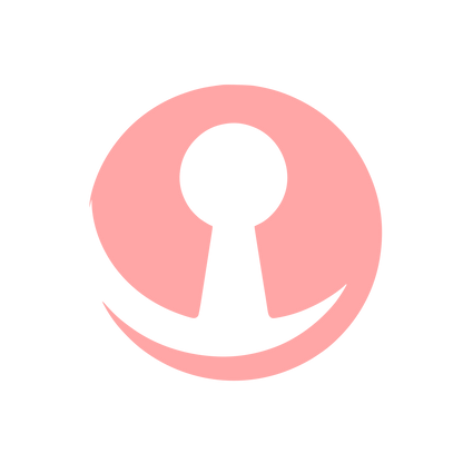 Open Keyhole Logo #ffa6a6