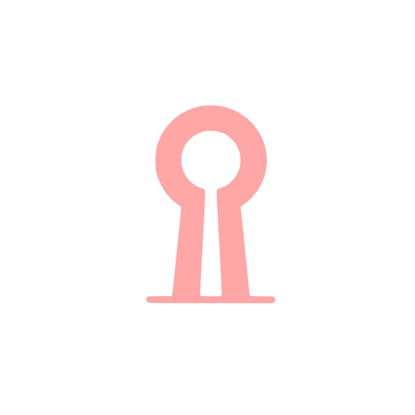 Keyhole Logo #ffa6a6