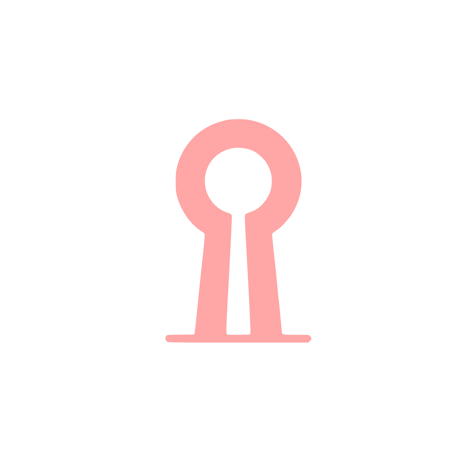 Keyhole Logo #ffa6a6
