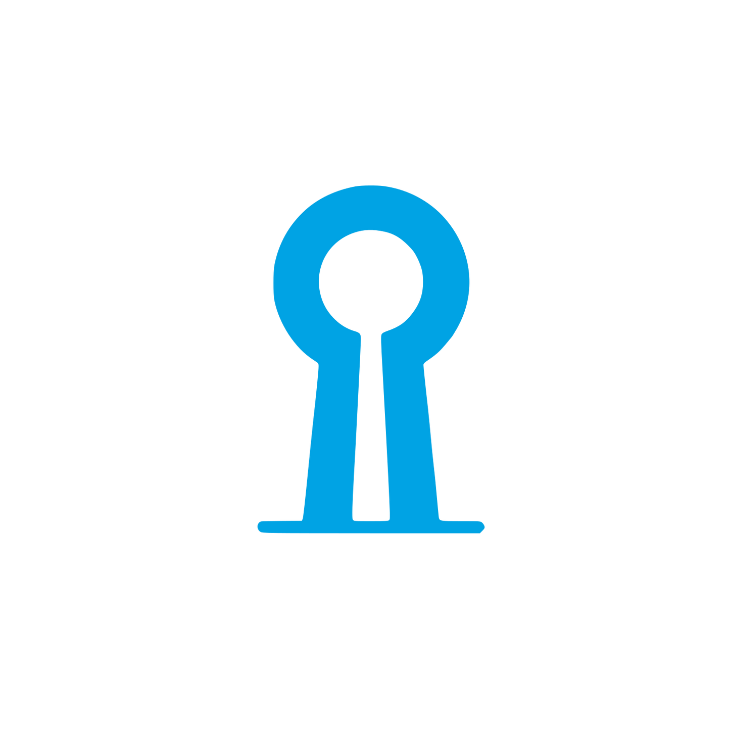 Keyhole Logo #00a3e4