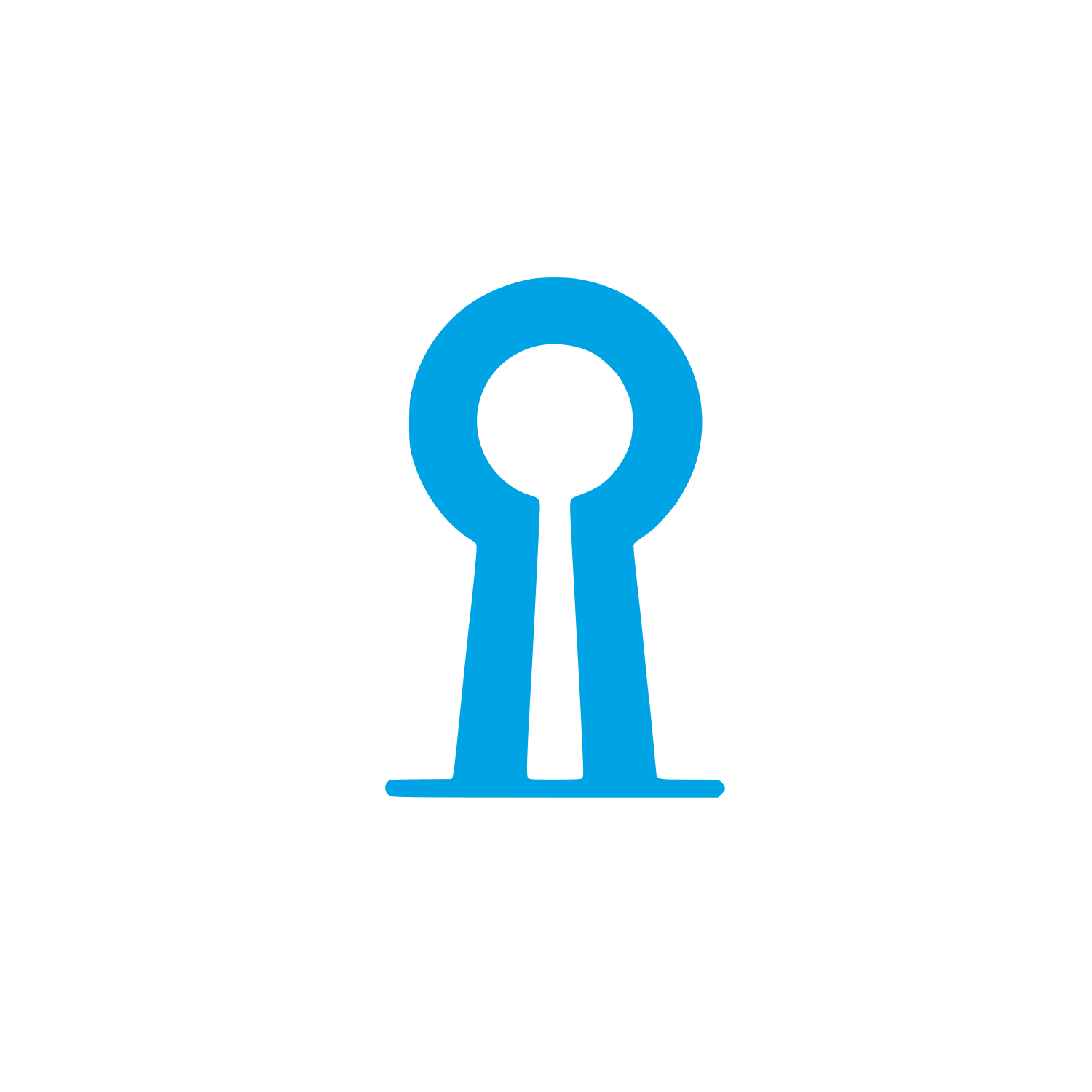 Keyhole Logo #00a3e4