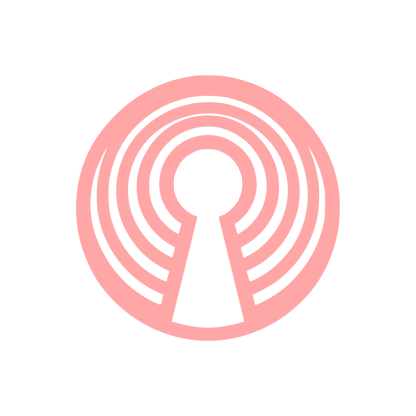 Circular Keyhole Logo #ffa6a6