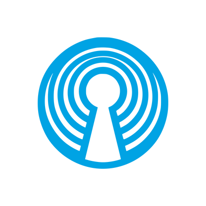 Circular Keyhole Logo #00a3e4