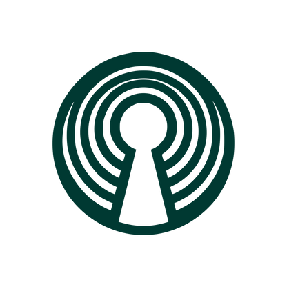 Circular Keyhole Logo #003932