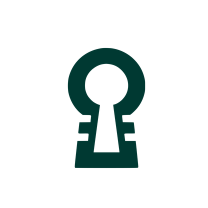 Keyhole Symbol Logo #003932