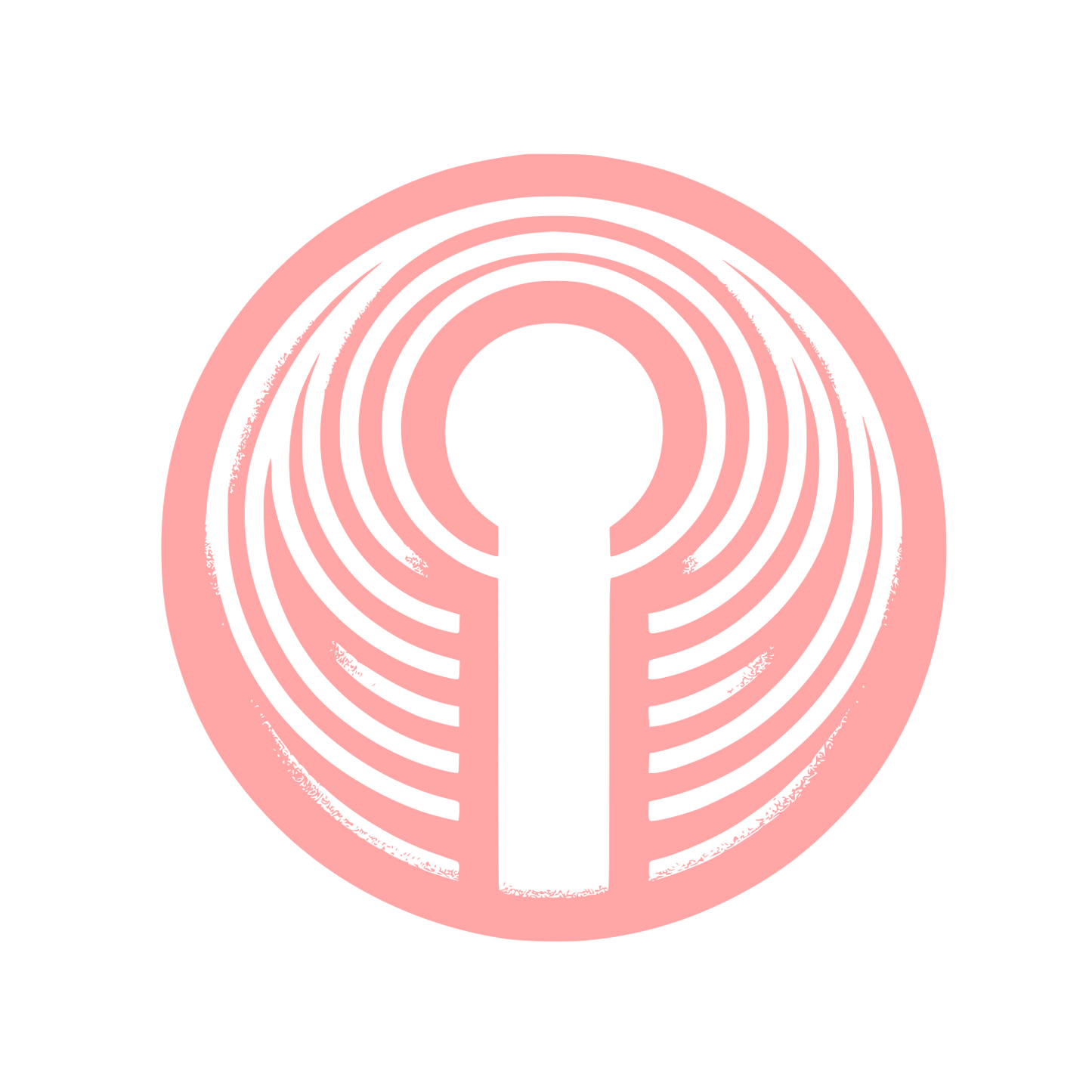 Circular Keyhole Logo #ffa6a6