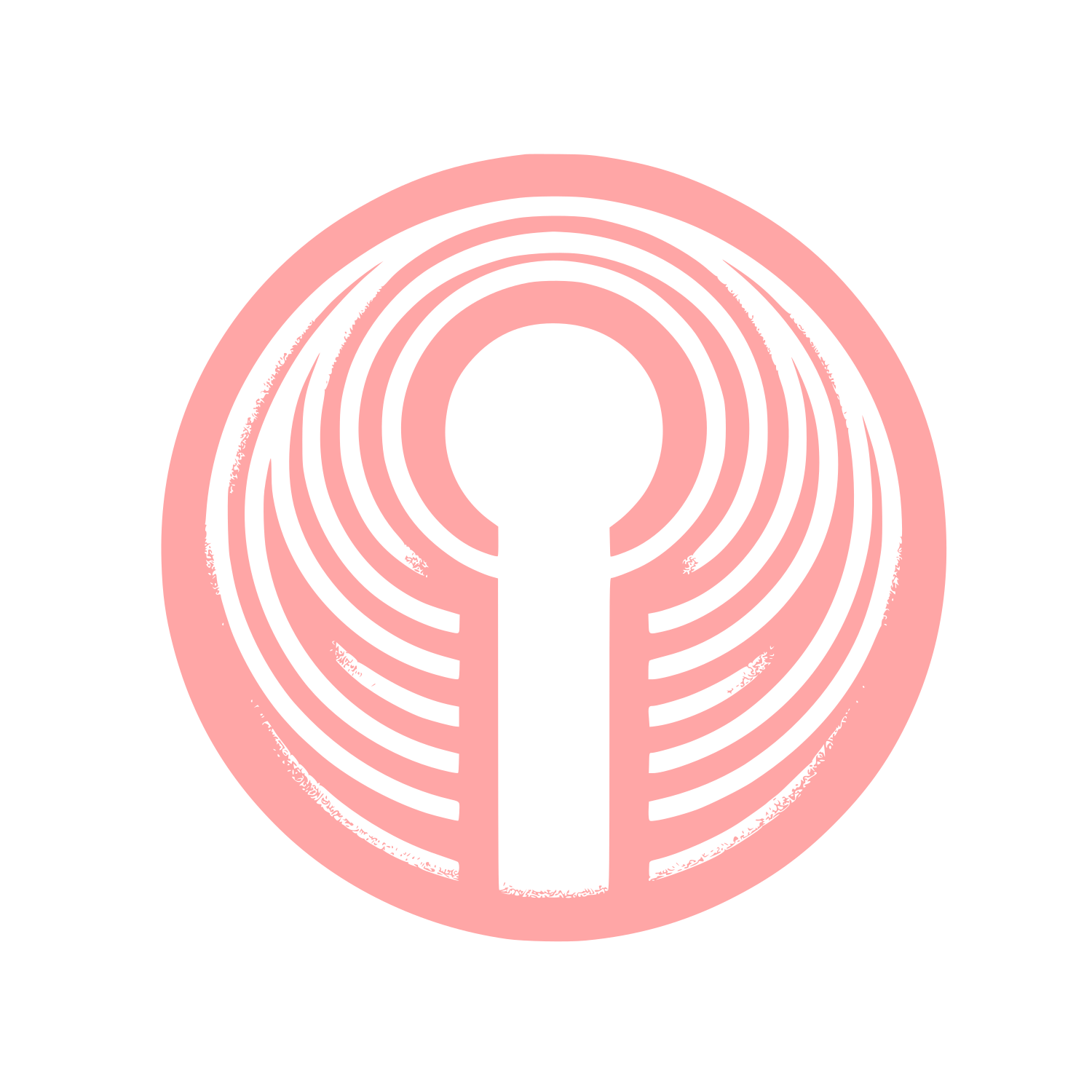 Circular Keyhole Logo #ffa6a6