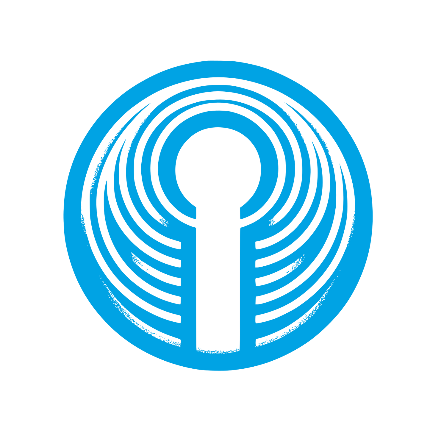 Circular Keyhole Logo #00a3e4