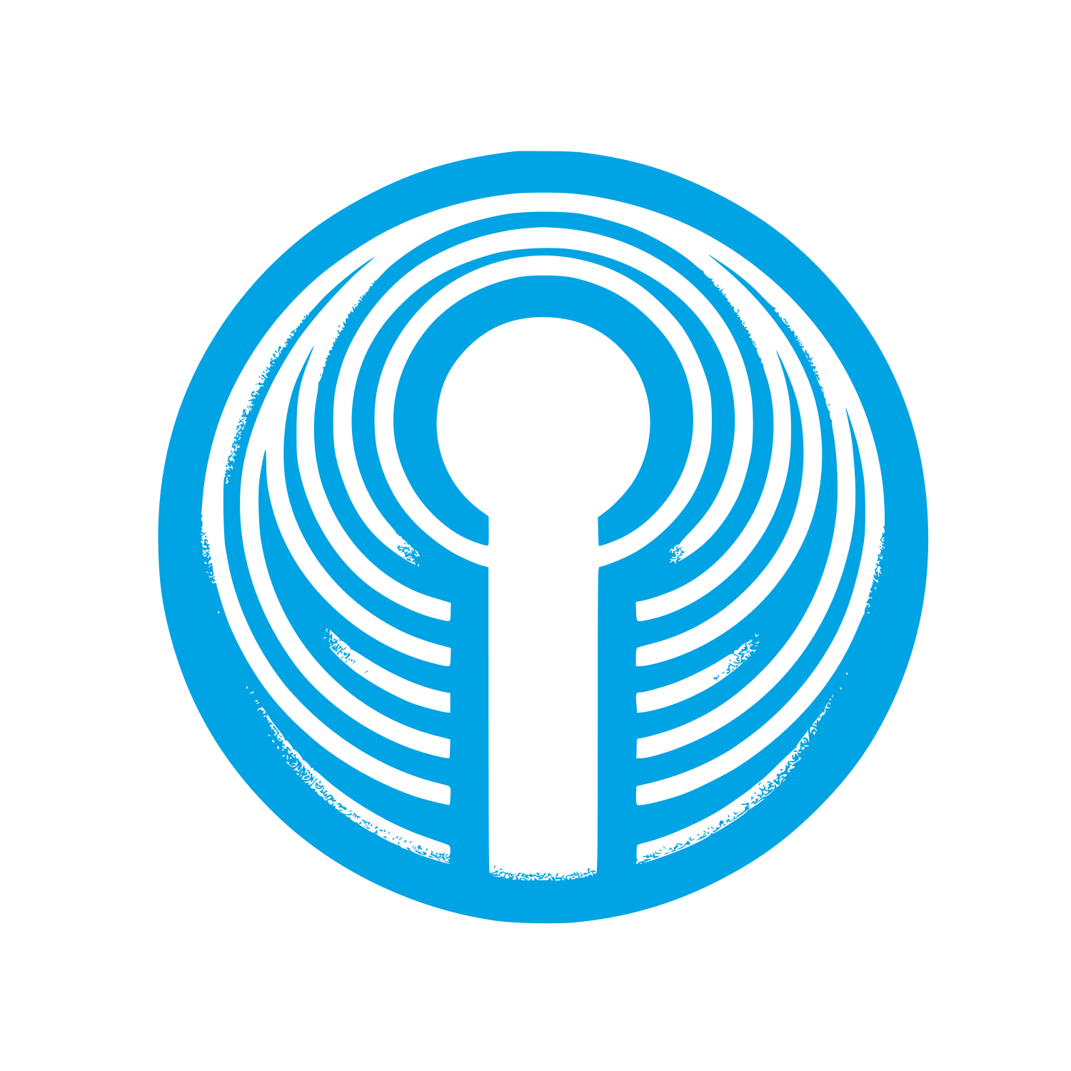 Circular Keyhole Logo #00a3e4