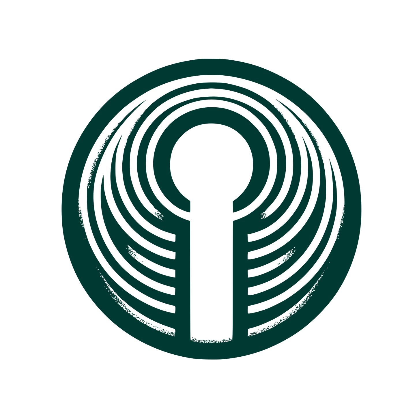 Circular Keyhole Logo #003932