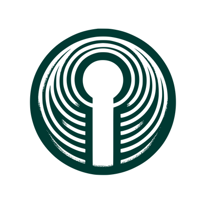 Circular Keyhole Logo #003932