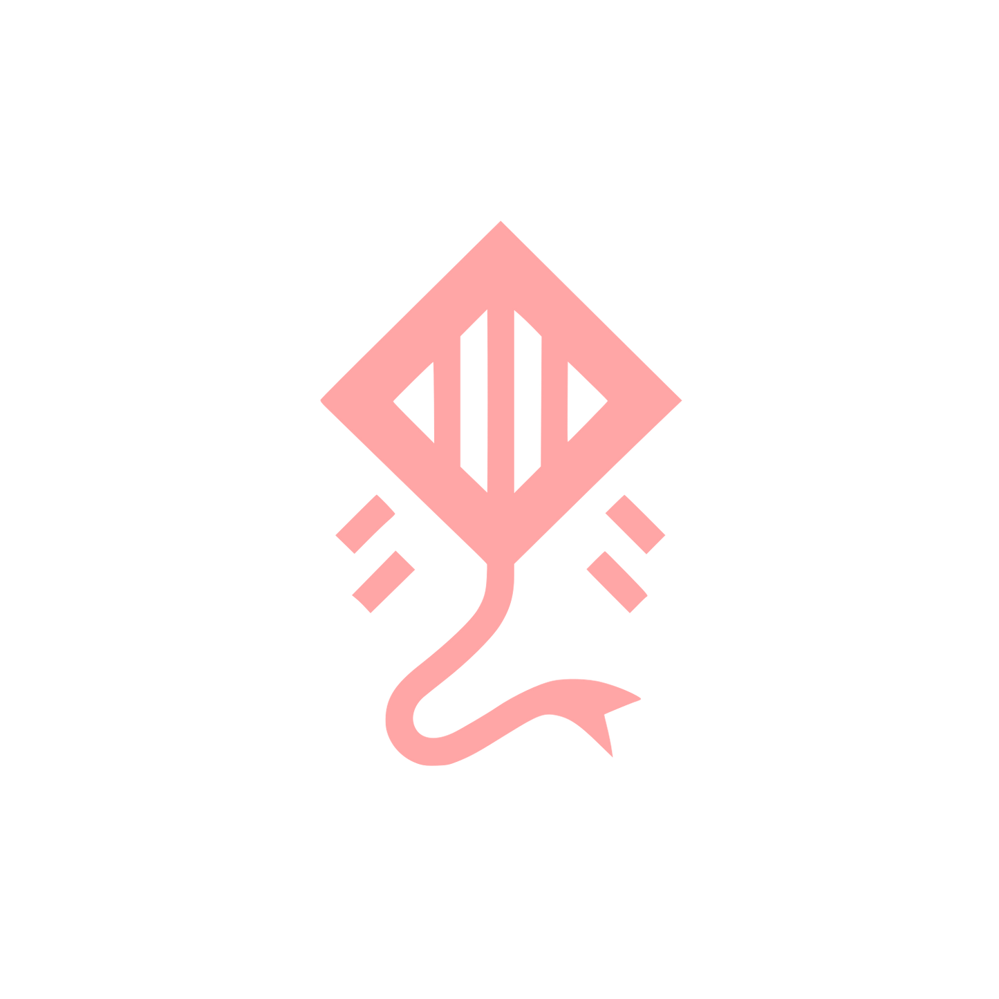 Kite Logo #ffa6a6