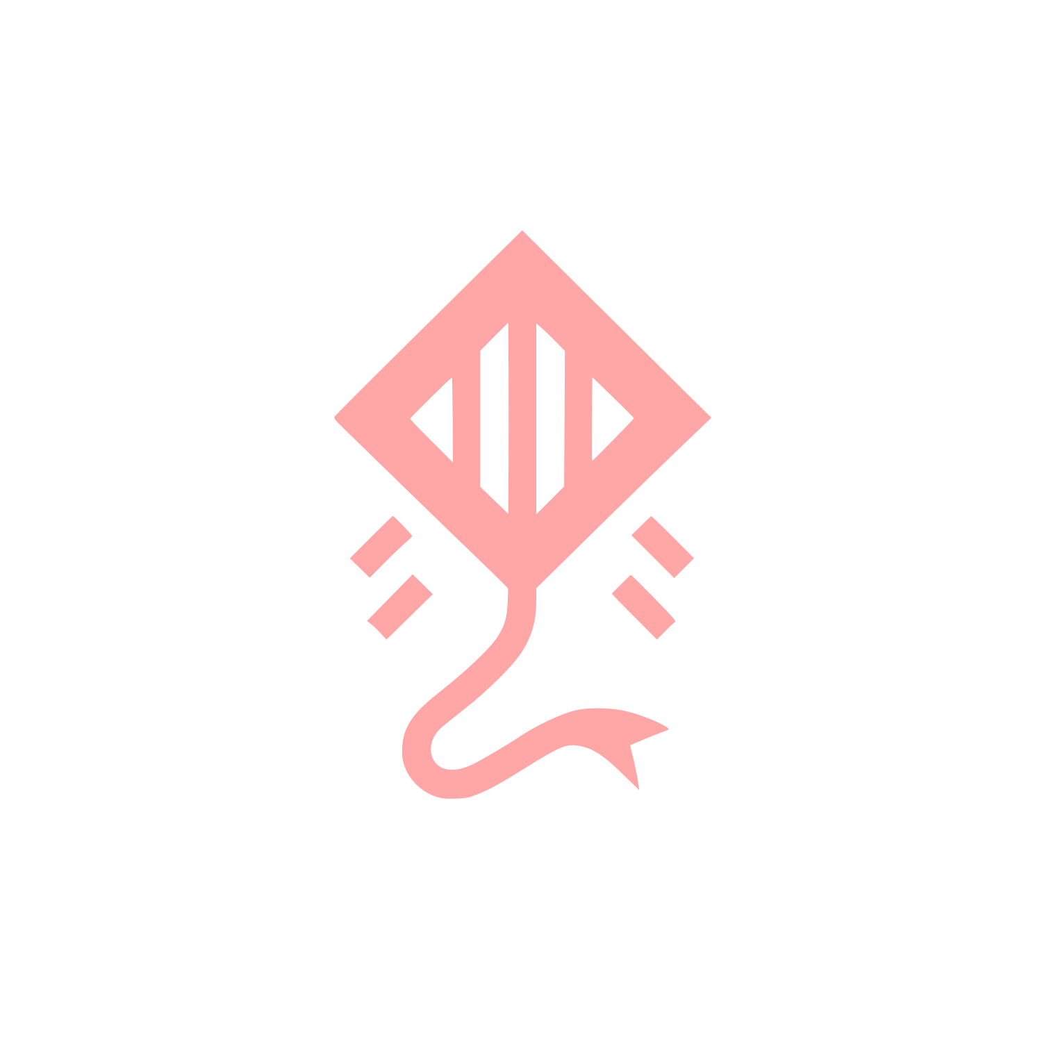 Kite Logo #ffa6a6