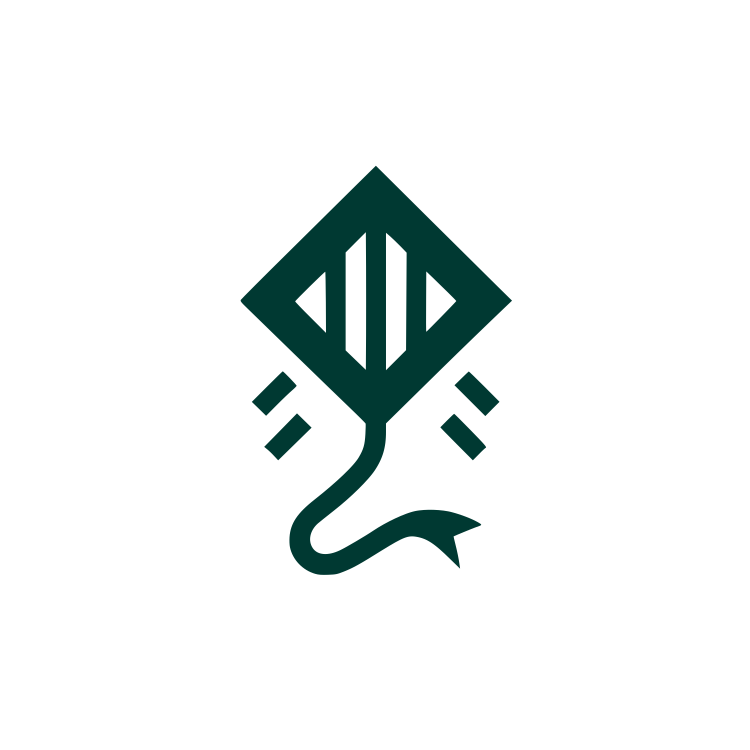 Kite Logo #003932