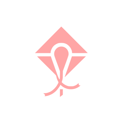 Geometric Kite Logo #ffa6a6
