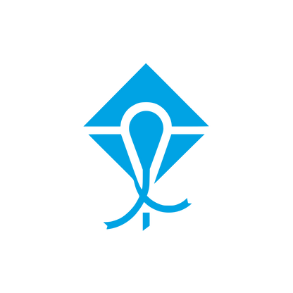 Geometric Kite Logo #00a3e4