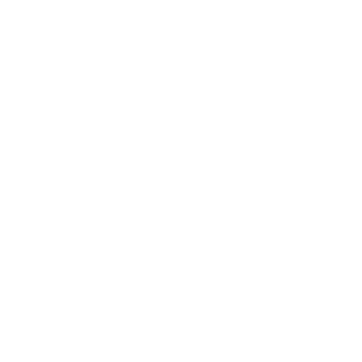 Geometric Kite Logo #ffffff
