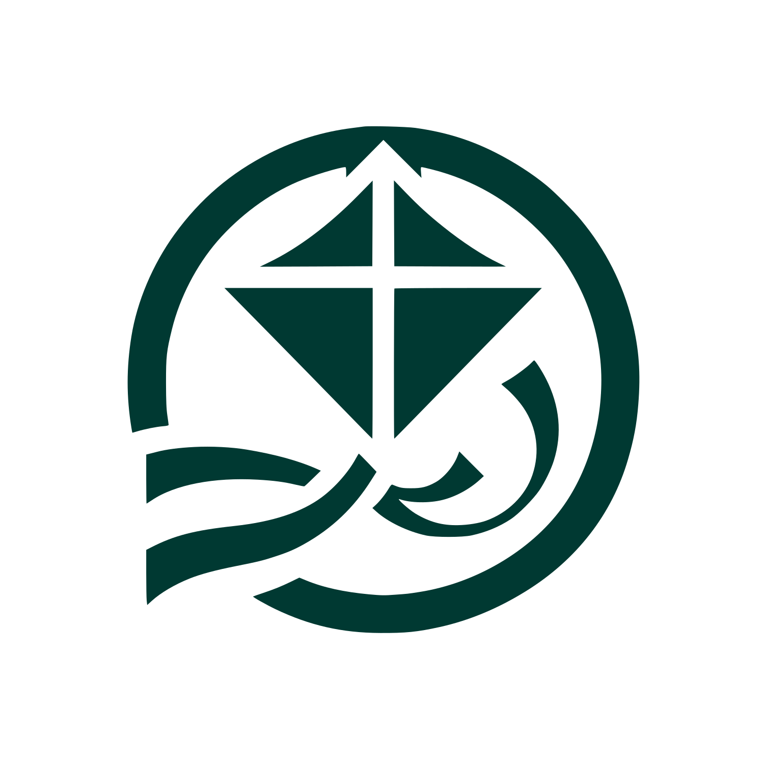 Circle Kite Logo #003932