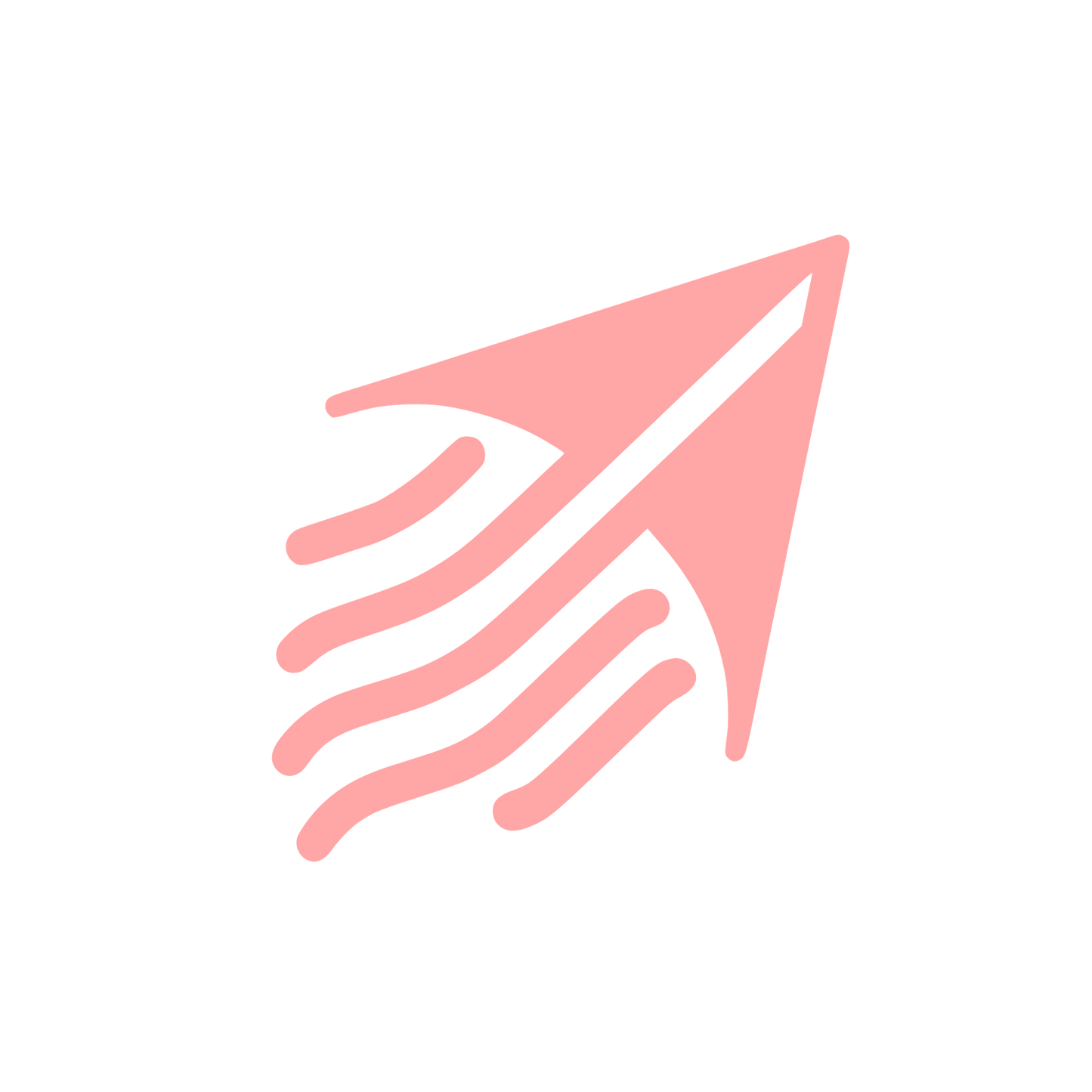 Kite Arrow Logo #ffa6a6