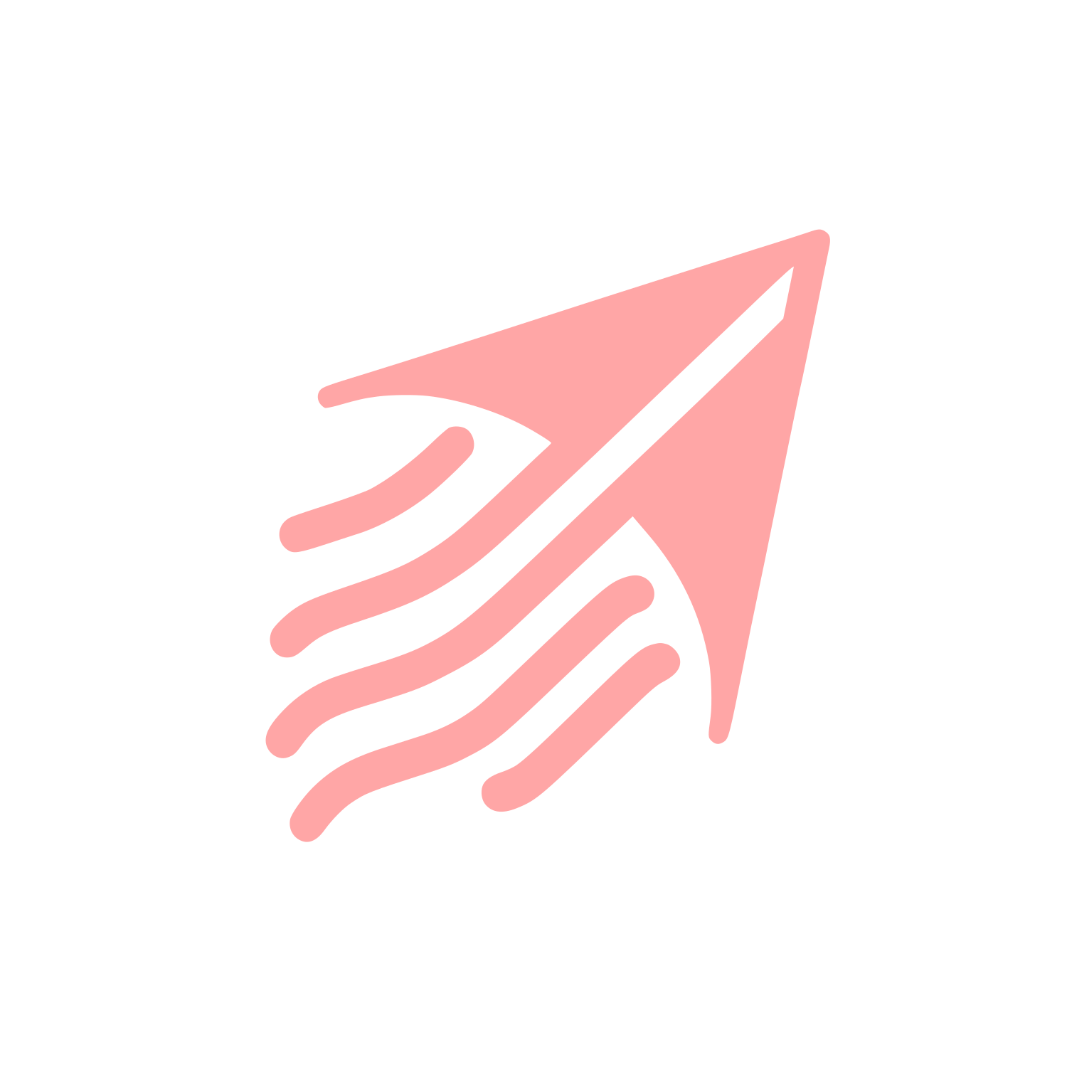 Kite Arrow Logo #ffa6a6