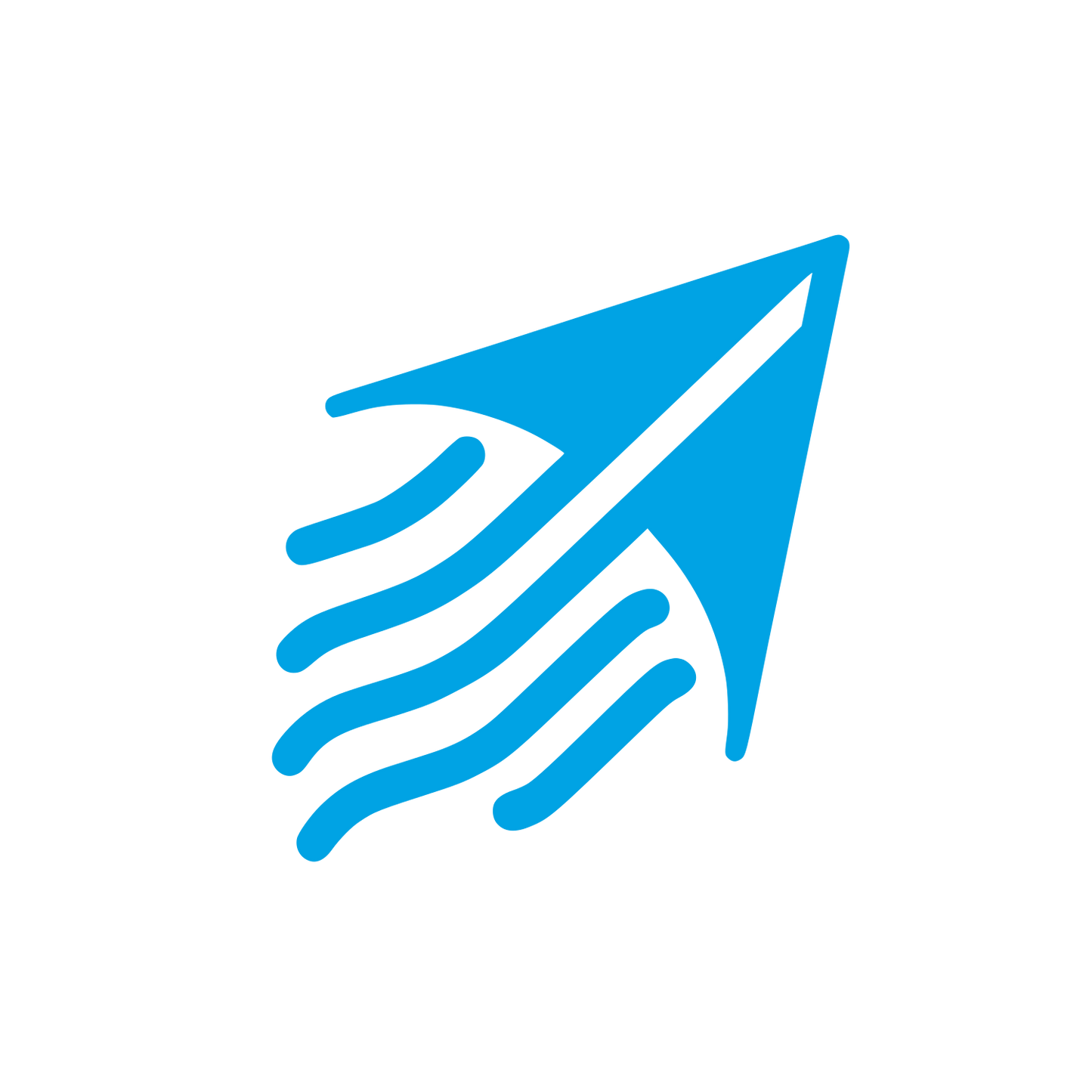 Kite Arrow Logo #00a3e4