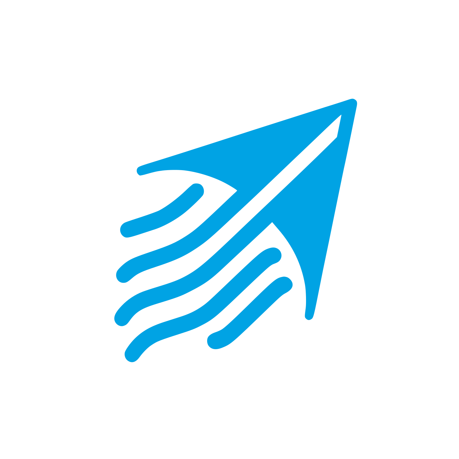 Kite Arrow Logo #00a3e4