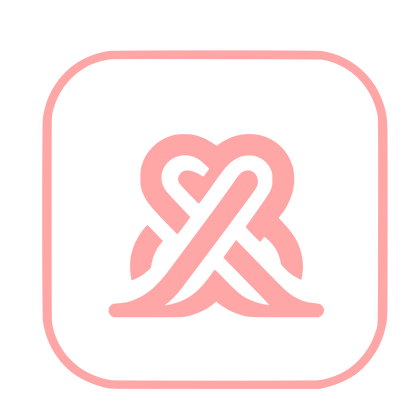 Knot Letter Logo #ffa6a6