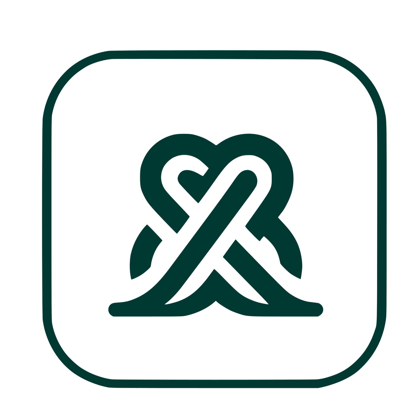 Knot Letter Logo #003932