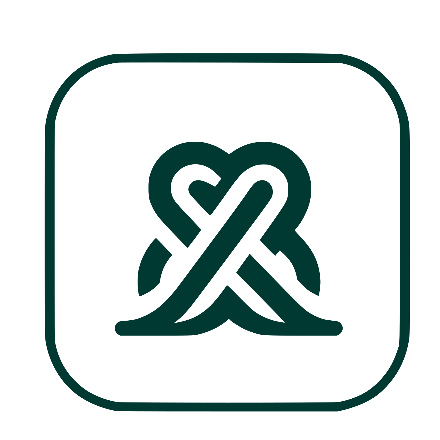 Knot Letter Logo #003932