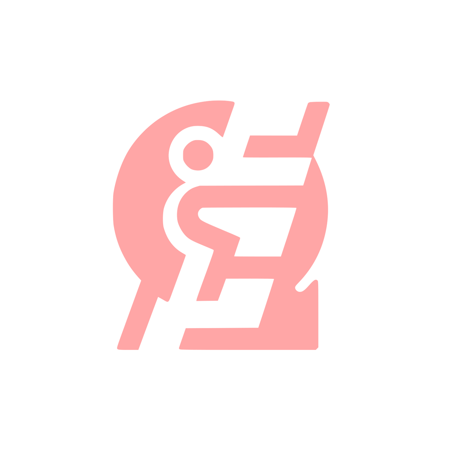 Ladder Person Logo #ffa6a6