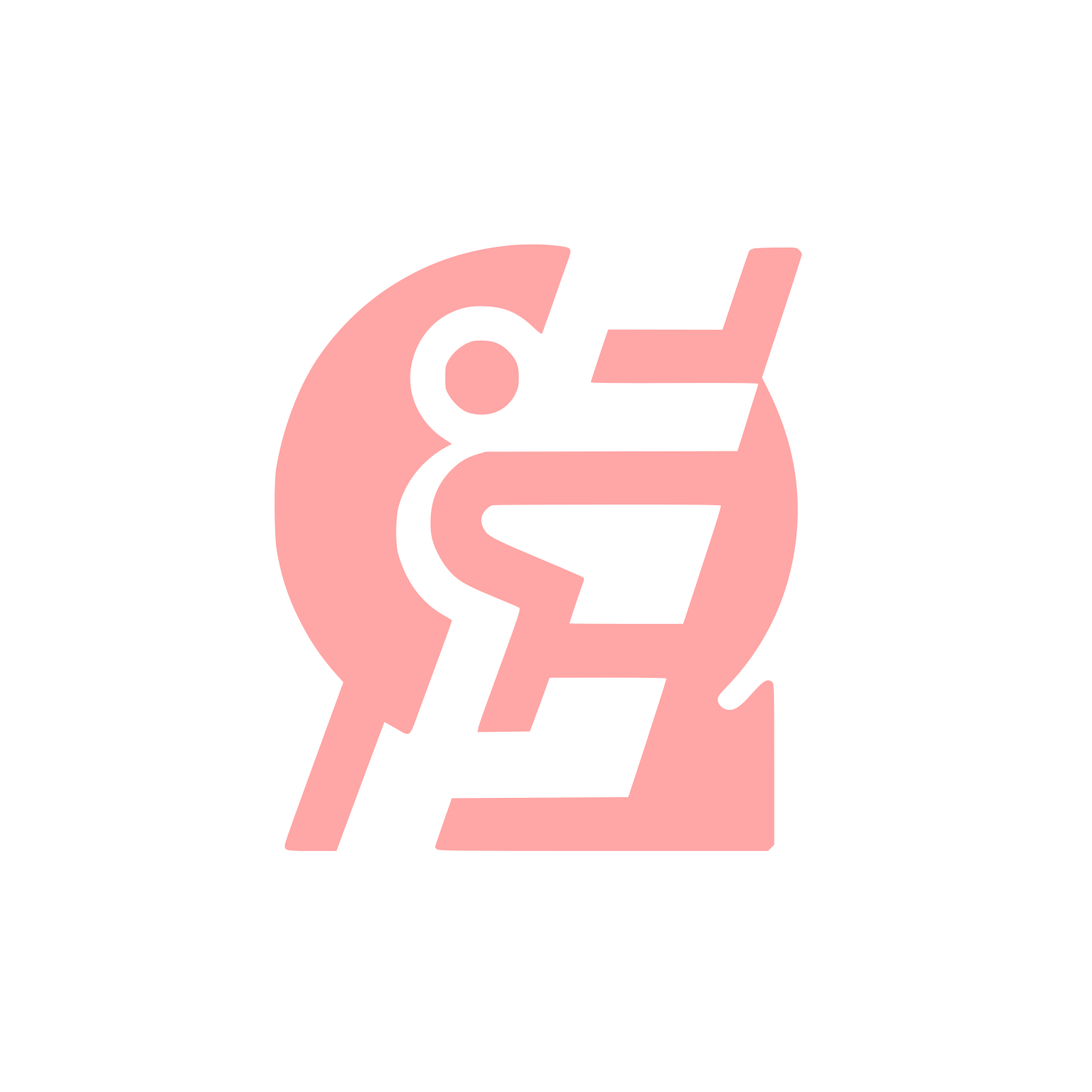 Ladder Person Logo #ffa6a6