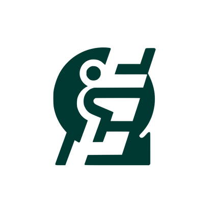 Ladder Person Logo #003932