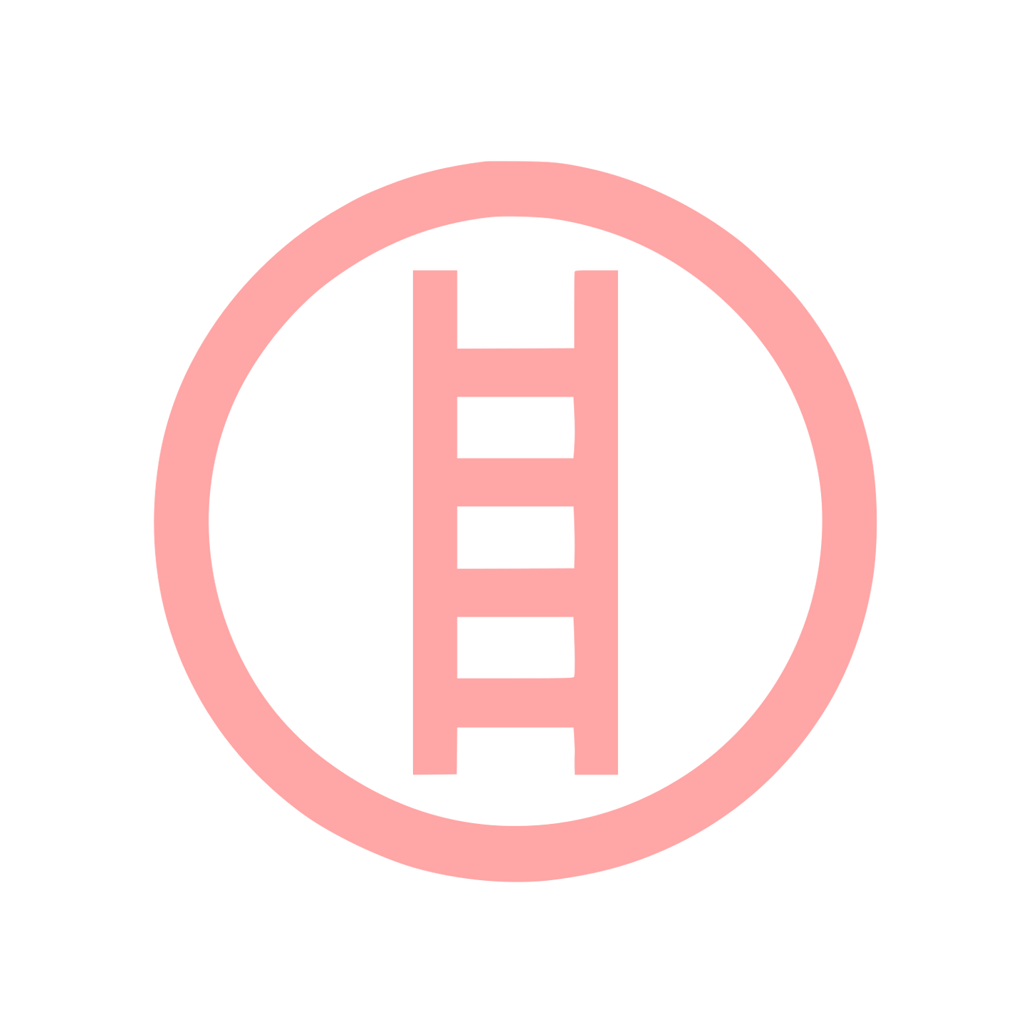 Ladder Circle Logo #ffa6a6