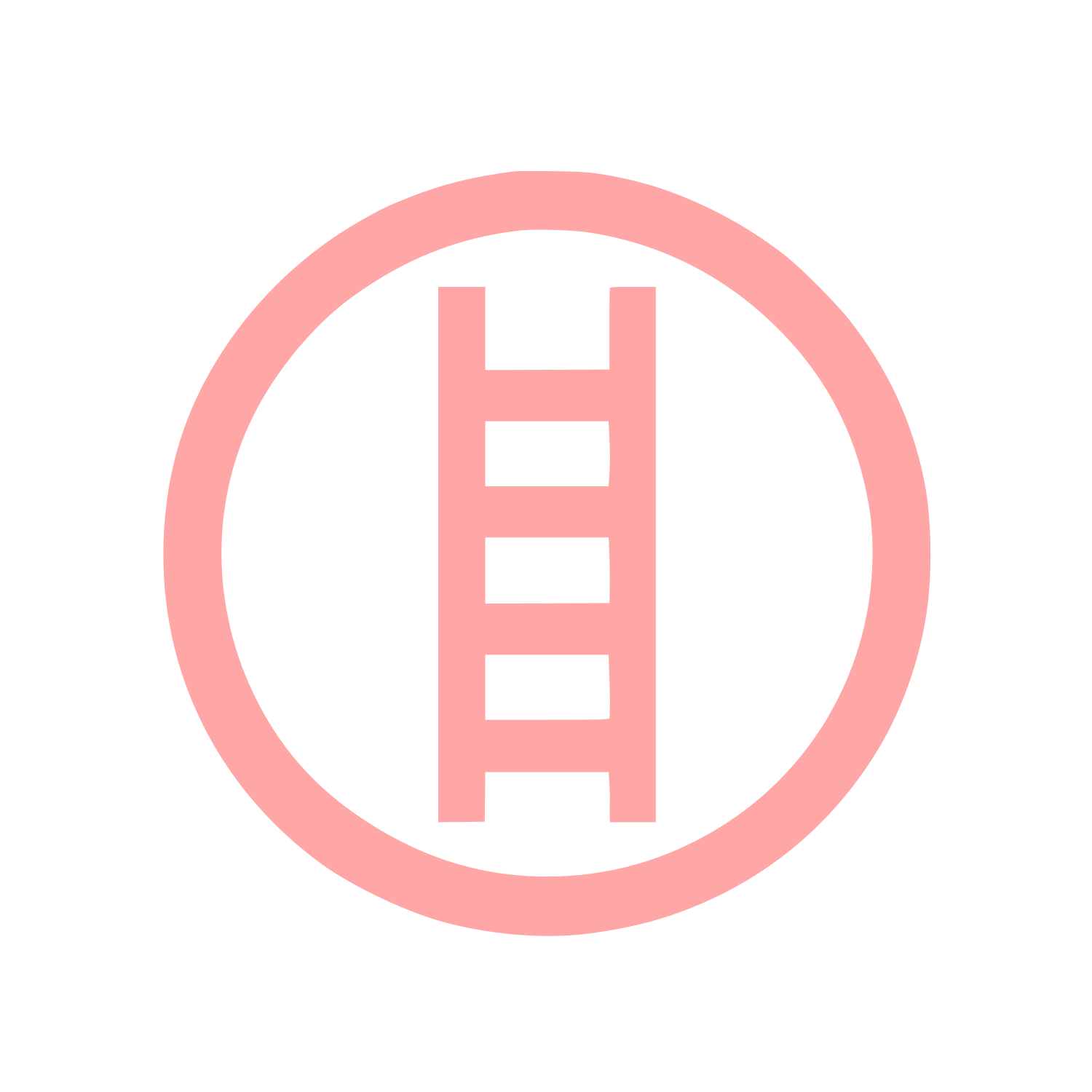 Ladder Circle Logo #ffa6a6