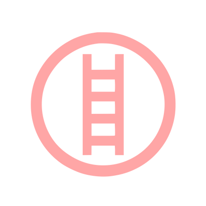 Ladder Circle Logo #ffa6a6