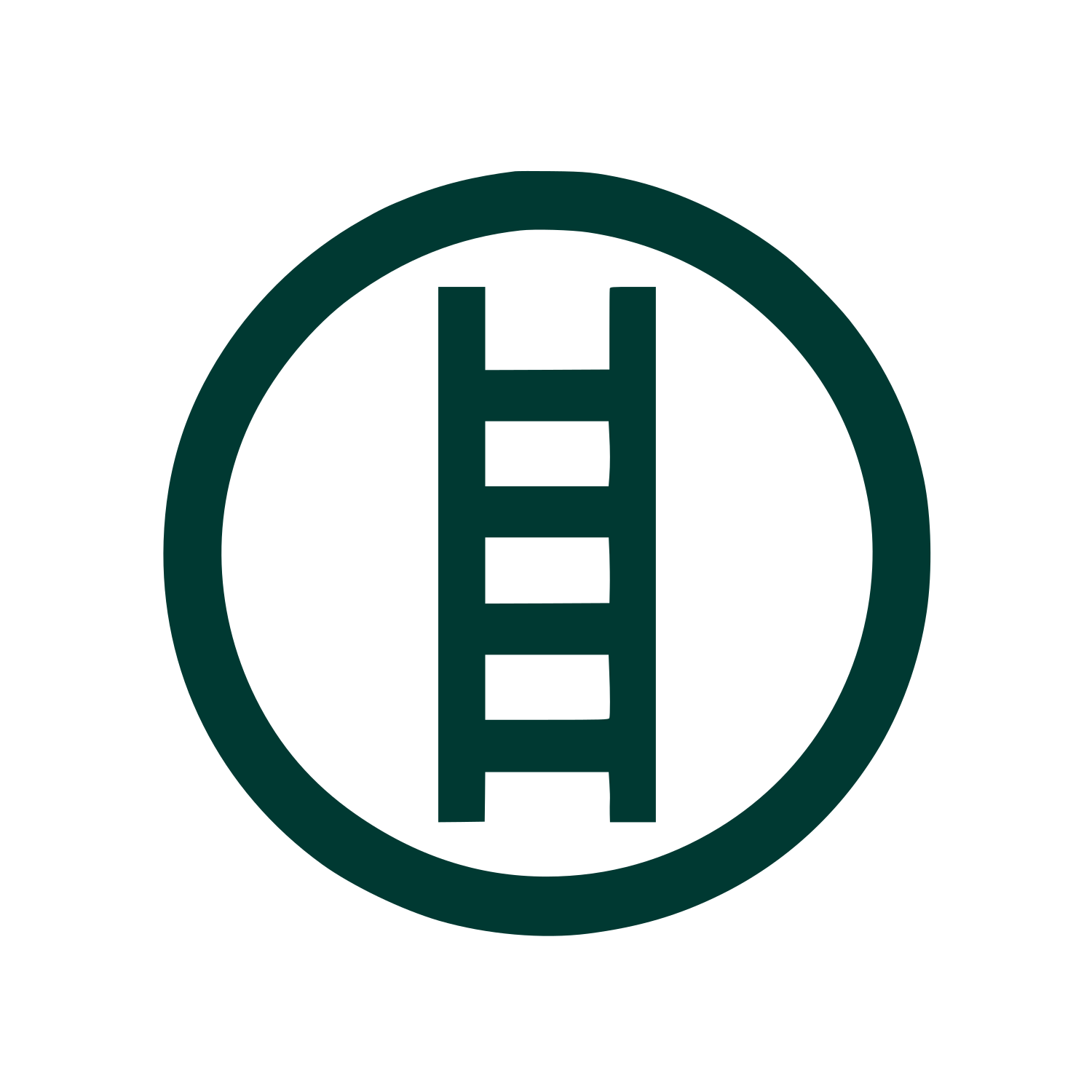 Ladder Circle Logo #003932
